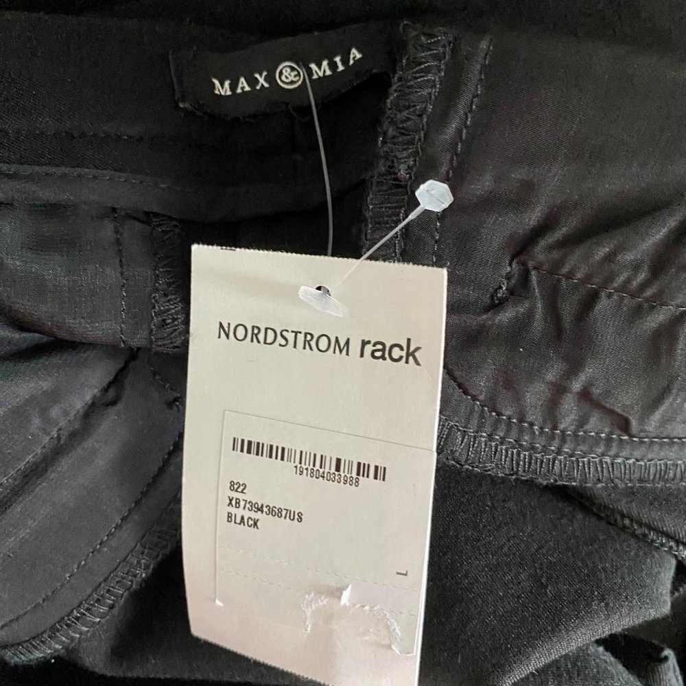 Max & Mia Black Dress Capri Pants Medium New - Picture 6 of 6